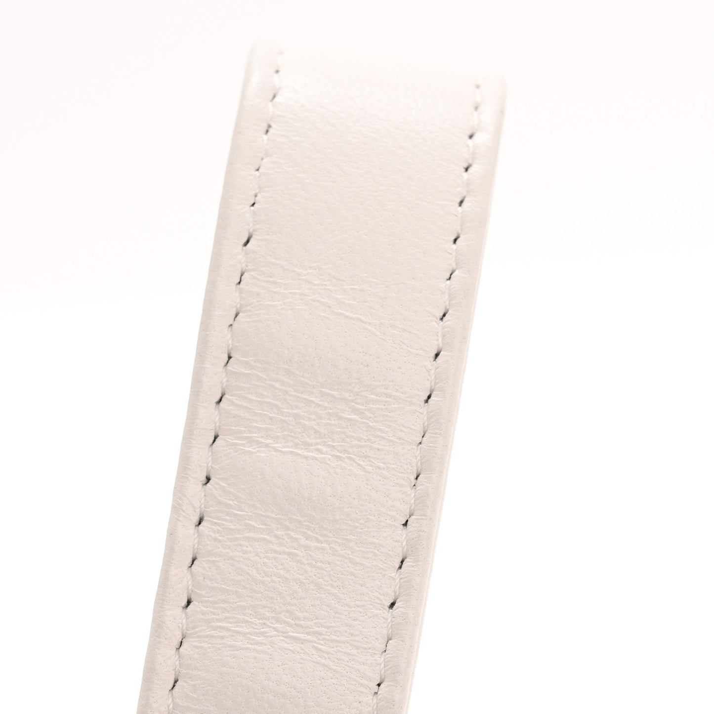 Lambskin Quilted Wave Clutch White