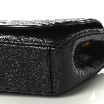 Chanel Caviar Quilted Medium CC Filigree Flap Black 6 of 8