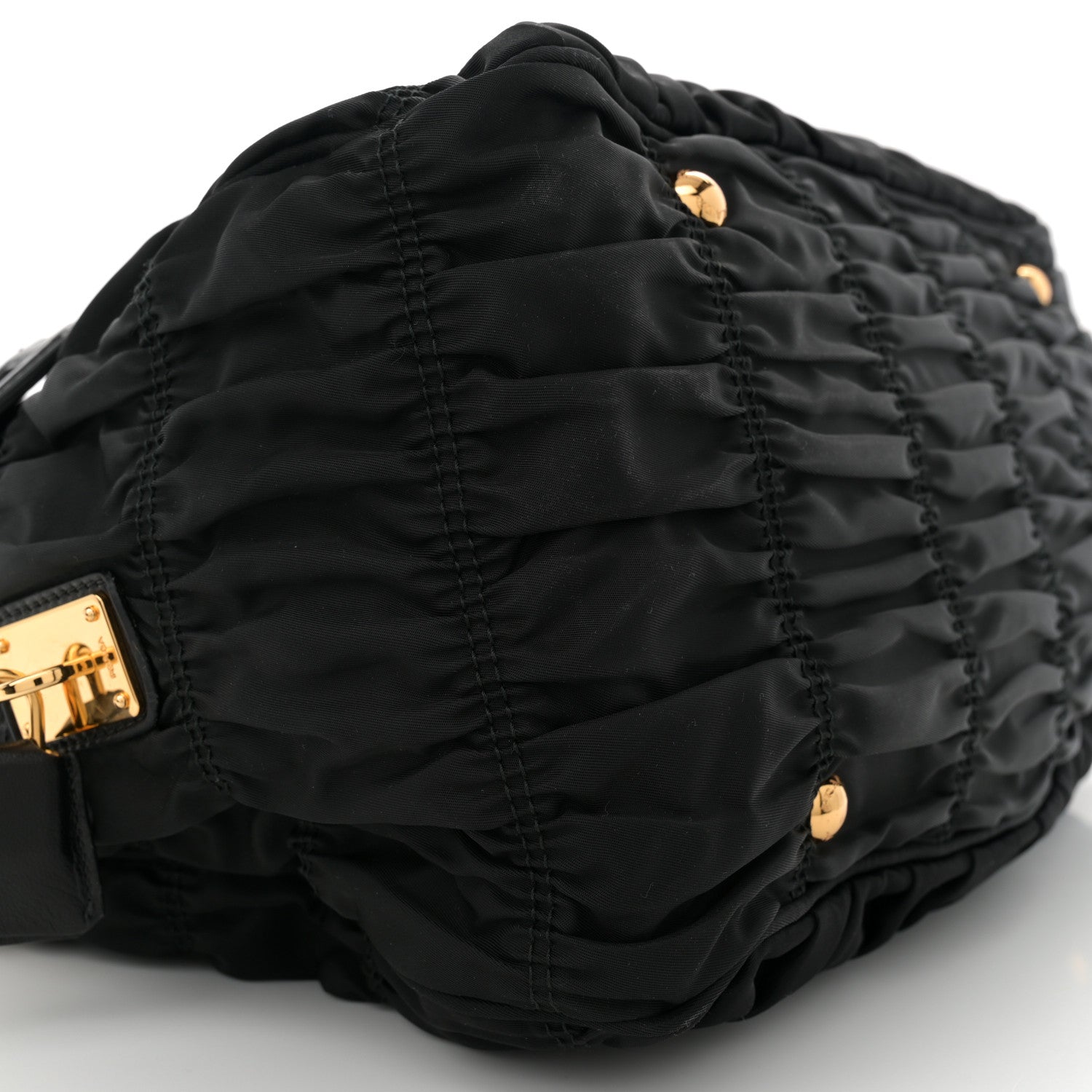 Prada Tessuto Nylon Gaufre Tote Black 9 of 11