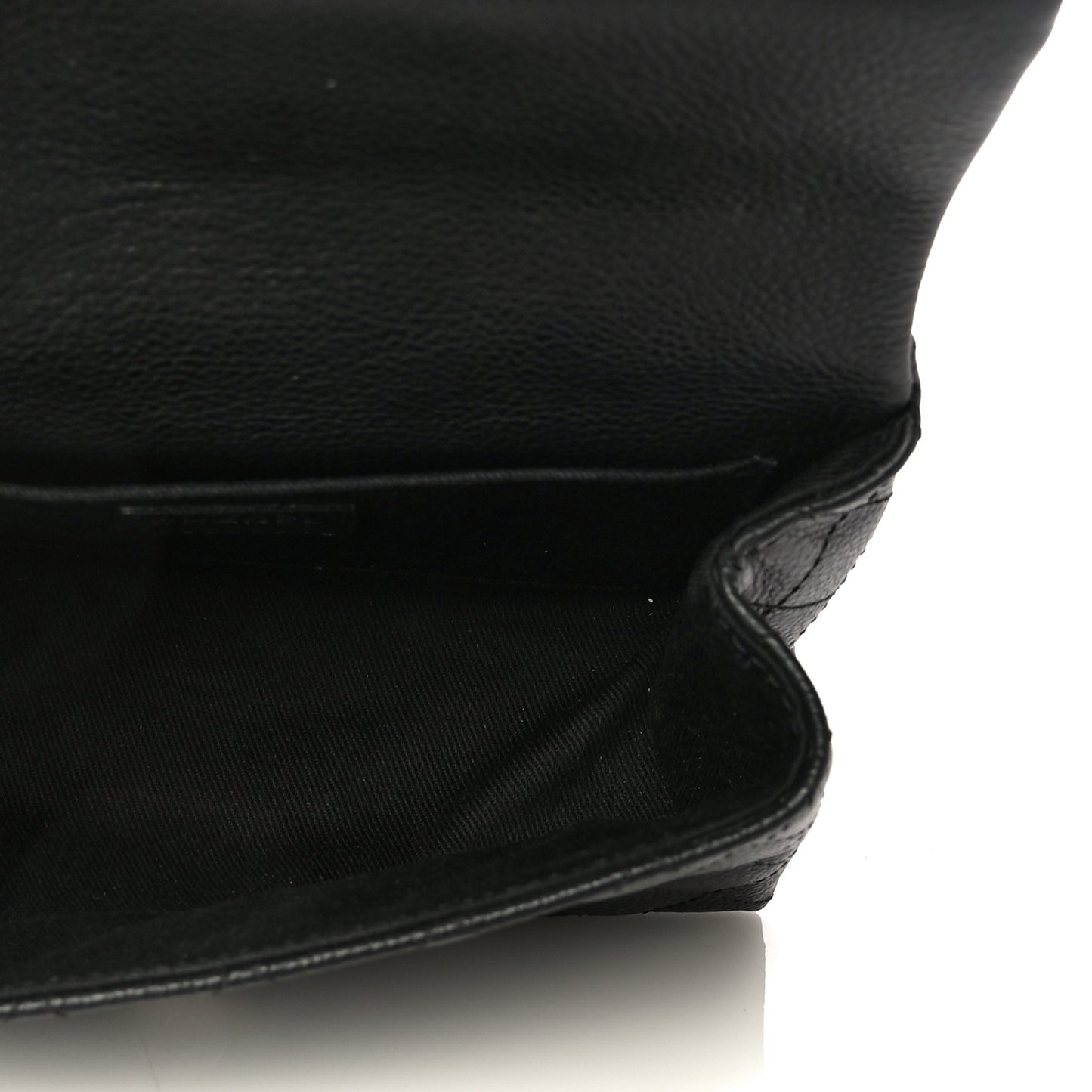 Grained Calfskin Quilted 2.55 Reissue Flap Belt Bag Clutch Black