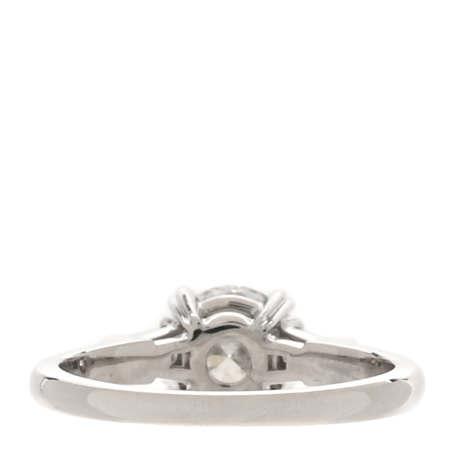 Platinum Diamond 1.02ct Classic Winston Round Brilliant Engagement Ring 50 5.25