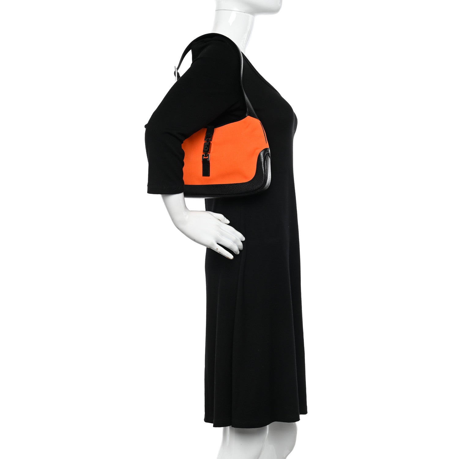 Gucci Canvas Small Jackie O Hobo Orange 2 of 10