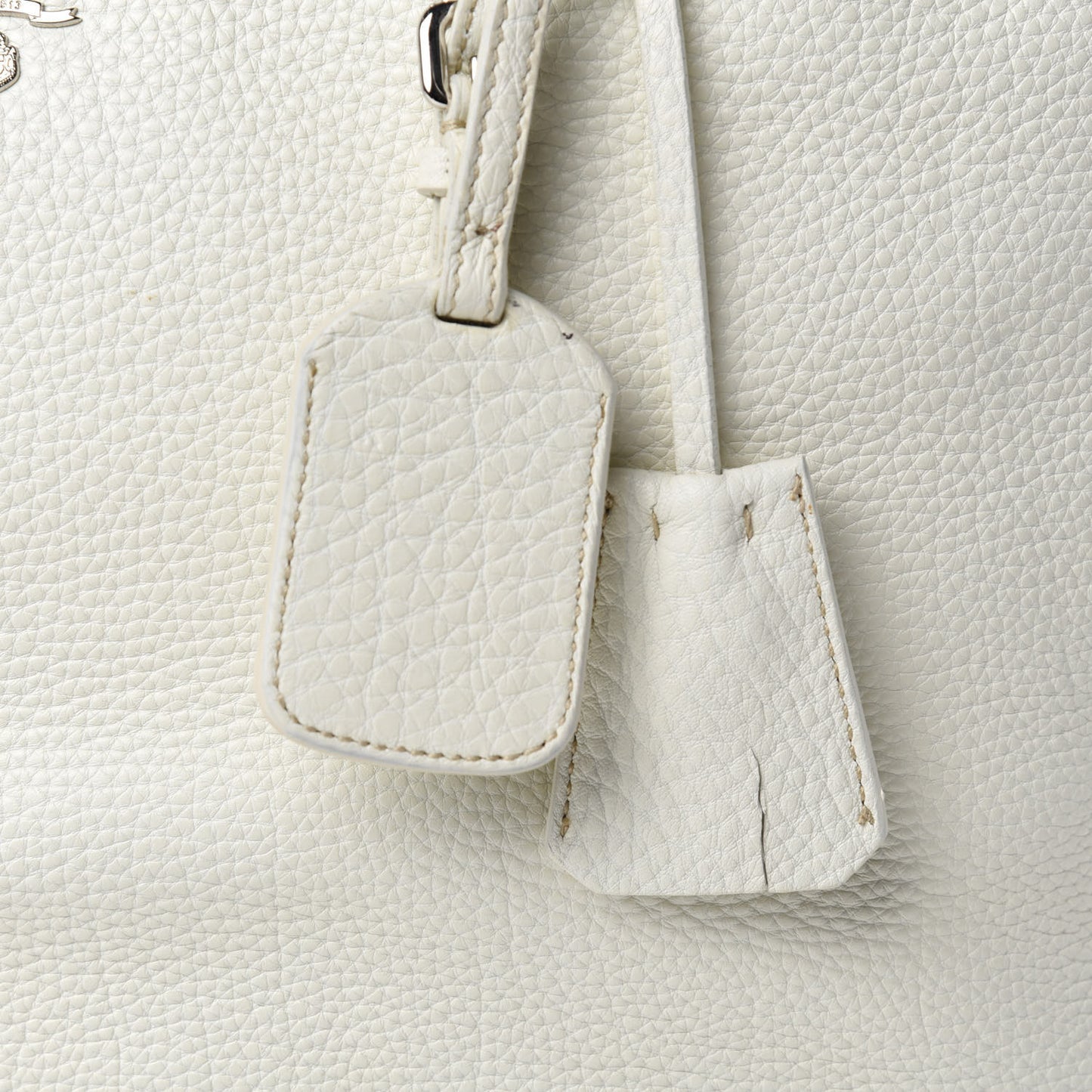 Vitello Daino Satchel Bianco