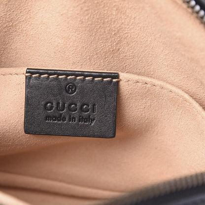 Gucci Calfskin Matelasse GG Marmont Belt Bag 105 42 Black 5 of 9