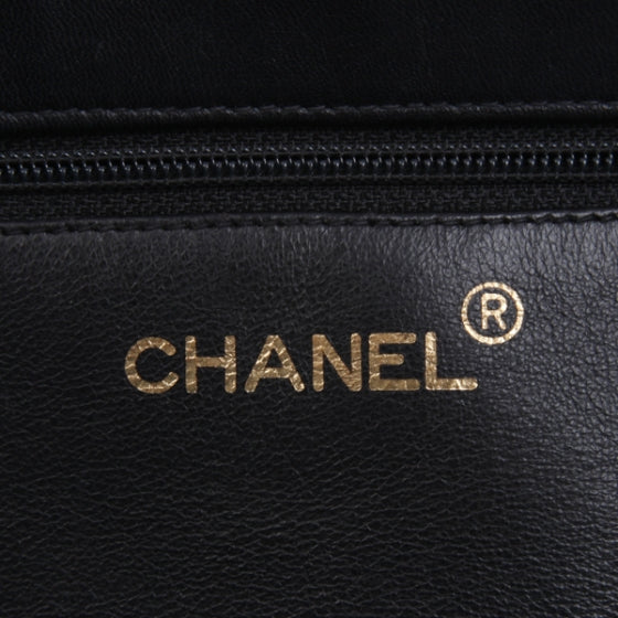 Chanel Lambskin Jumbo Shoulder Bag Black 8 of 10