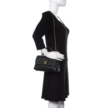 Chanel Caviar Quilted Mini Coco Handle Flap Black 2 of 9