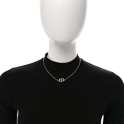 Christian Dior Metal Crystal Clair D Lune Necklace Gold 2 of 7