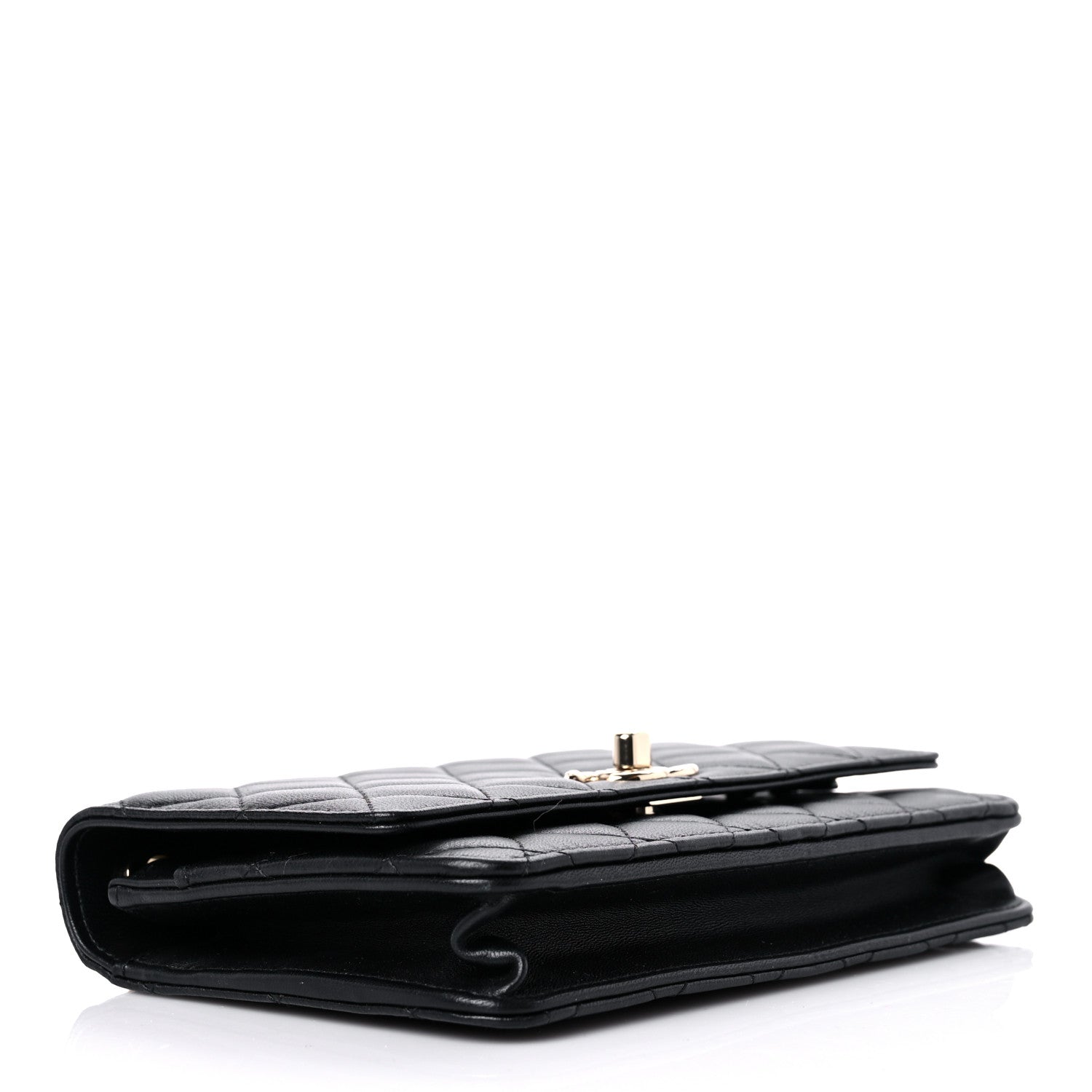 Chanel Lambskin Quilted Trendy CC Wallet On Chain WOC Black 4 of 15