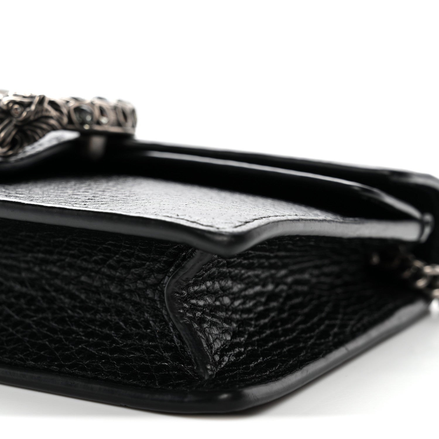 Gucci Calfskin Super Mini Dionysus Shoulder Bag Black 9 of 11