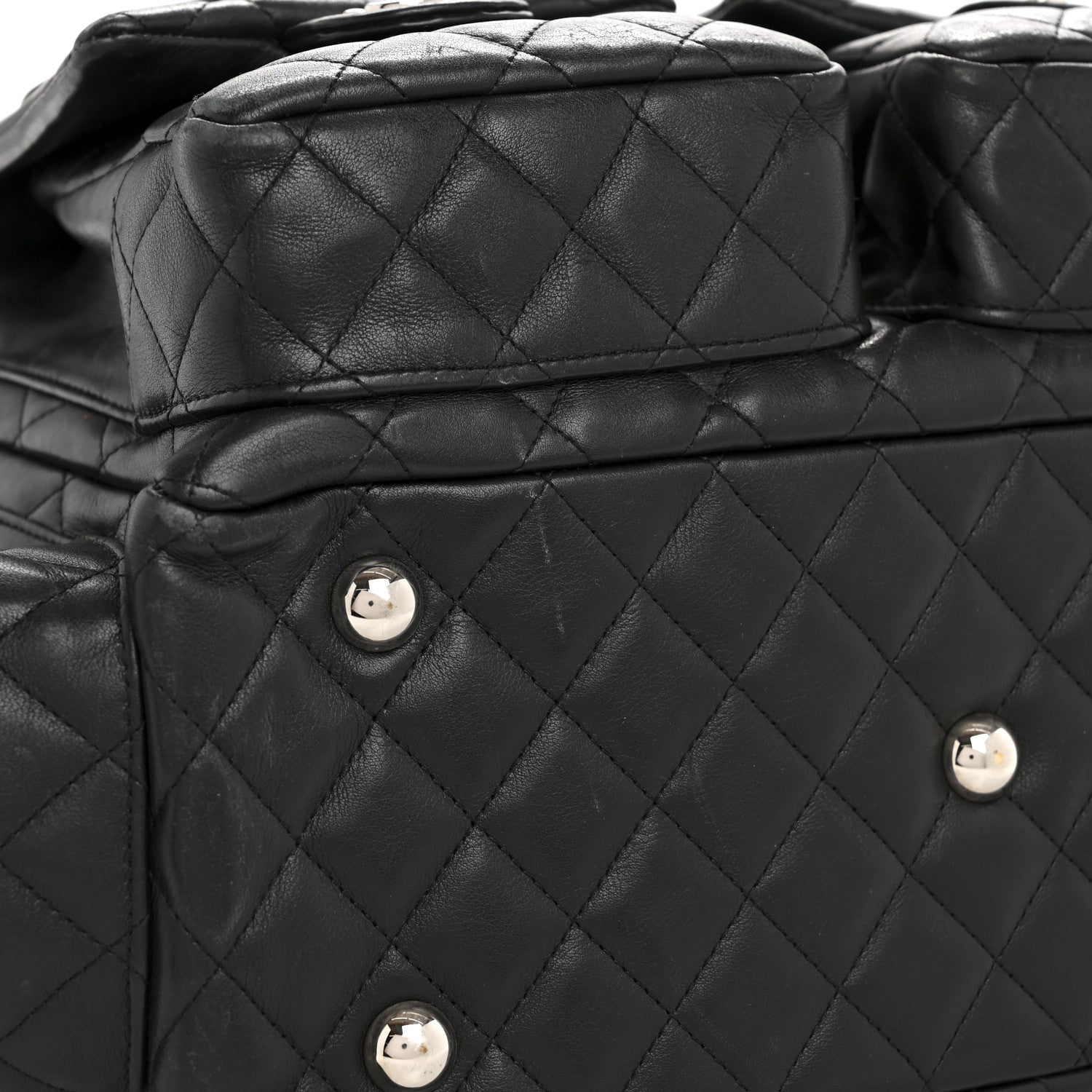 Chanel Calfskin Quilted Large Cambon Multipocket Reporter Black 15 of 15