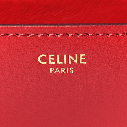 Celine Box Calfskin Medium Classic Box Flap Bag Red 6 of 10