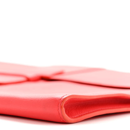 Delvaux Taurillon Crispe Presse A5 Pouch Red 9 of 12