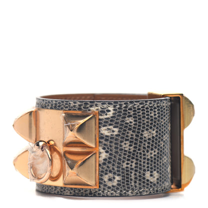 Hermes Lizard Collier De Chien CDC Bracelet T2 Ombre 1 of 5
