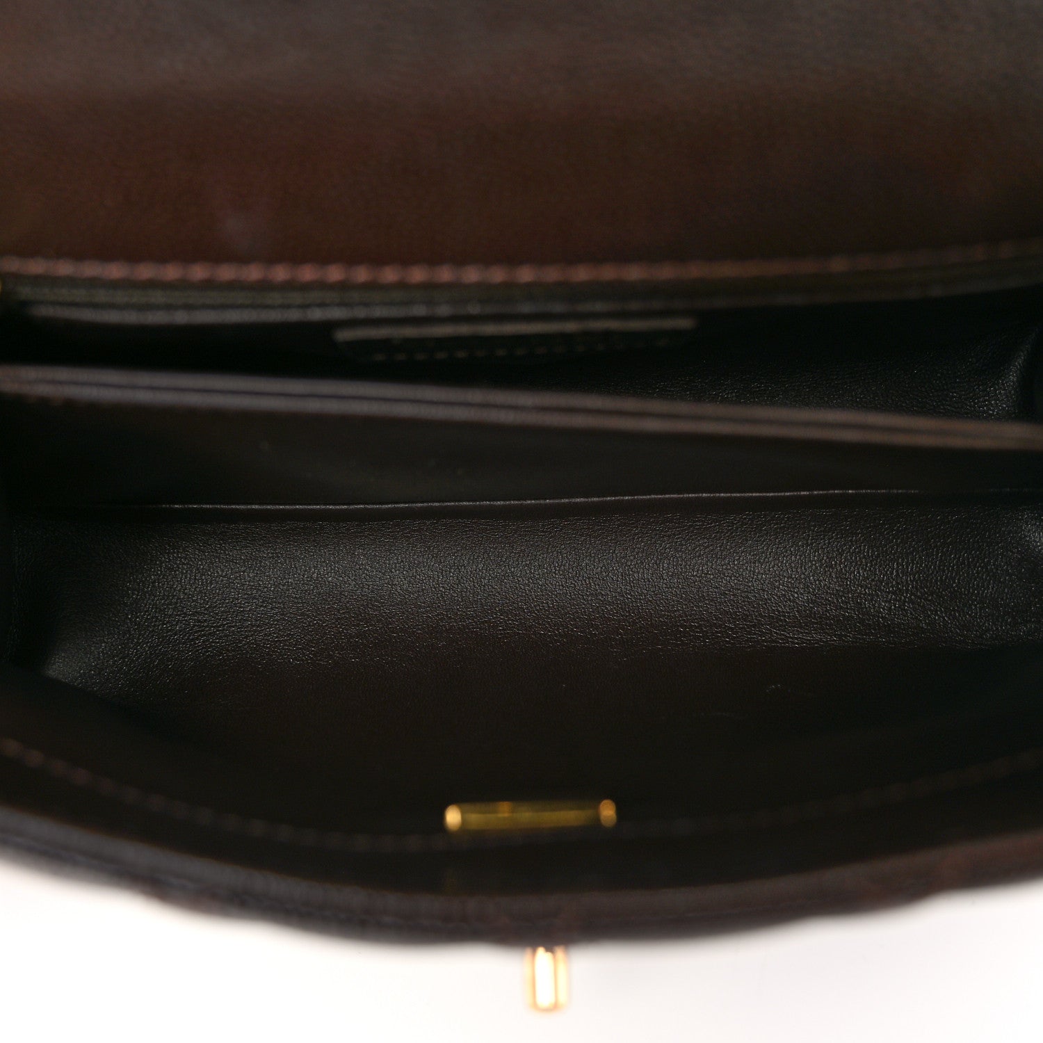 Chanel Caviar Quilted Mini Coco Handle Flap Dark Brown 5 of 10