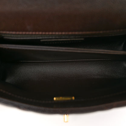 Chanel Caviar Quilted Mini Coco Handle Flap Dark Brown 5 of 10