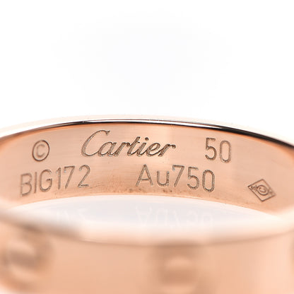 Cartier 18K Pink Gold 3.5mm LOVE Wedding Band Ring 50 5.25 3 of 3