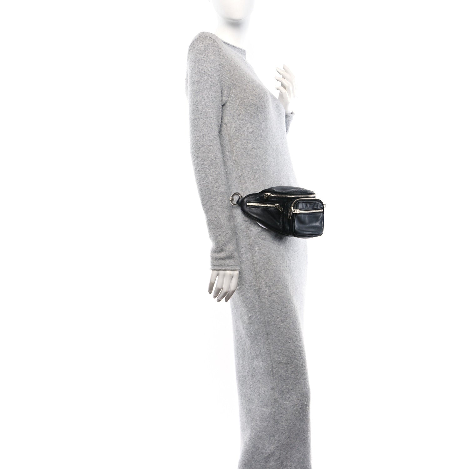 Alexander Wang Lambskin Attica Belt Bag Black 2 of 9