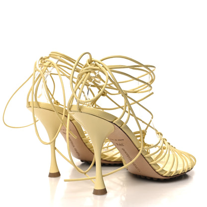 Bottega Veneta Nappa Dot Ankle Tie Sandals 39.5 Moon Beam 4 of 8