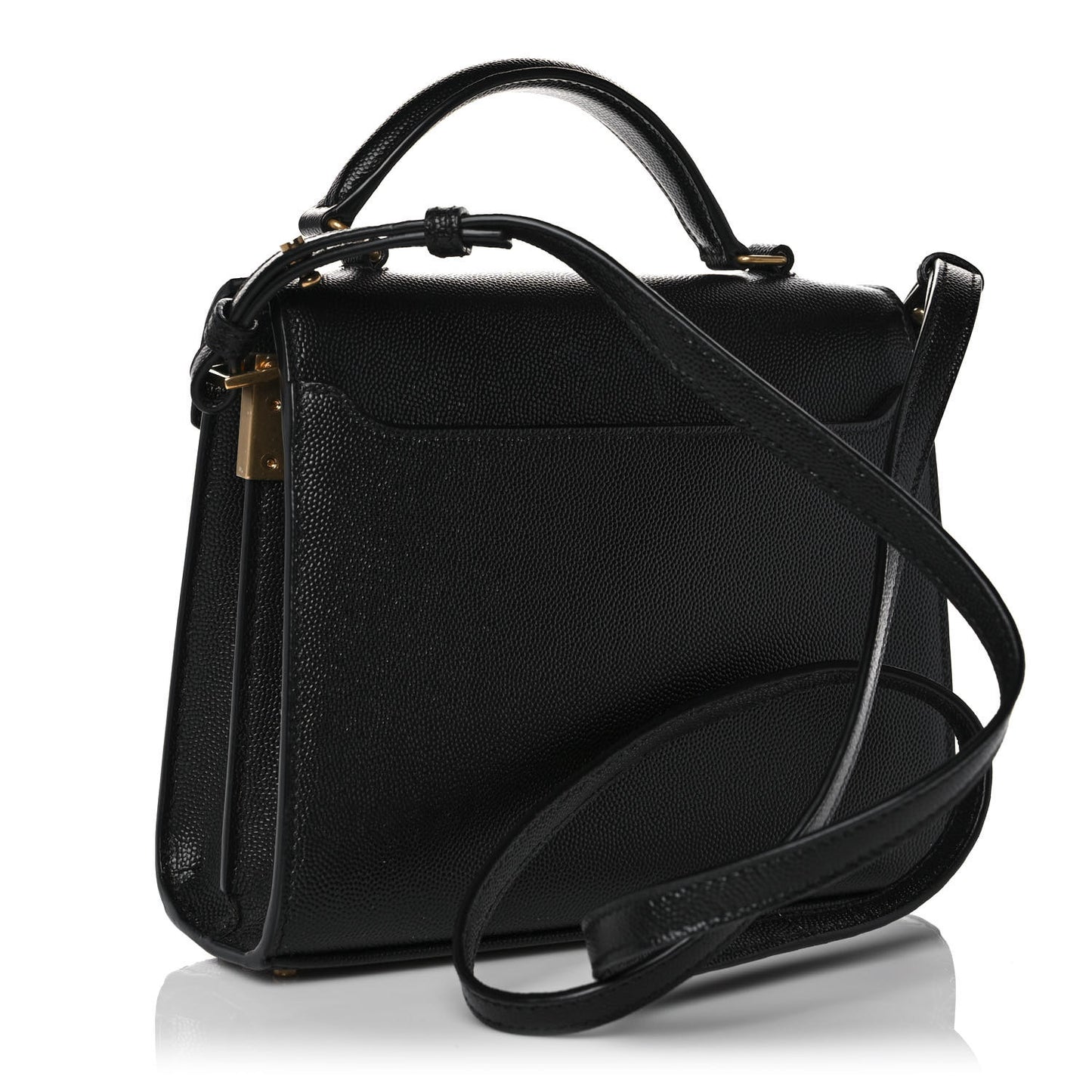 Grain de Poudre Mini Classic Monogram Cassandra Top Handle Black