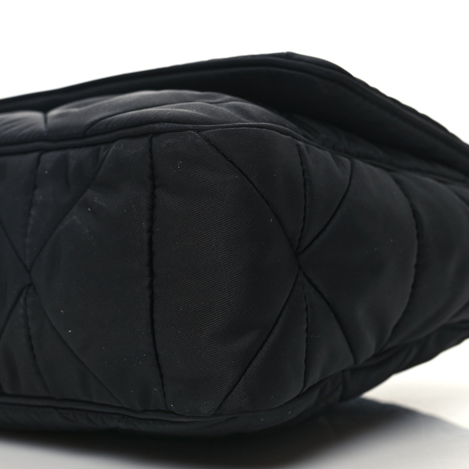 Prada Re-Nylon Quilted Padded Flap Shoulder Bag Black 10 of 12