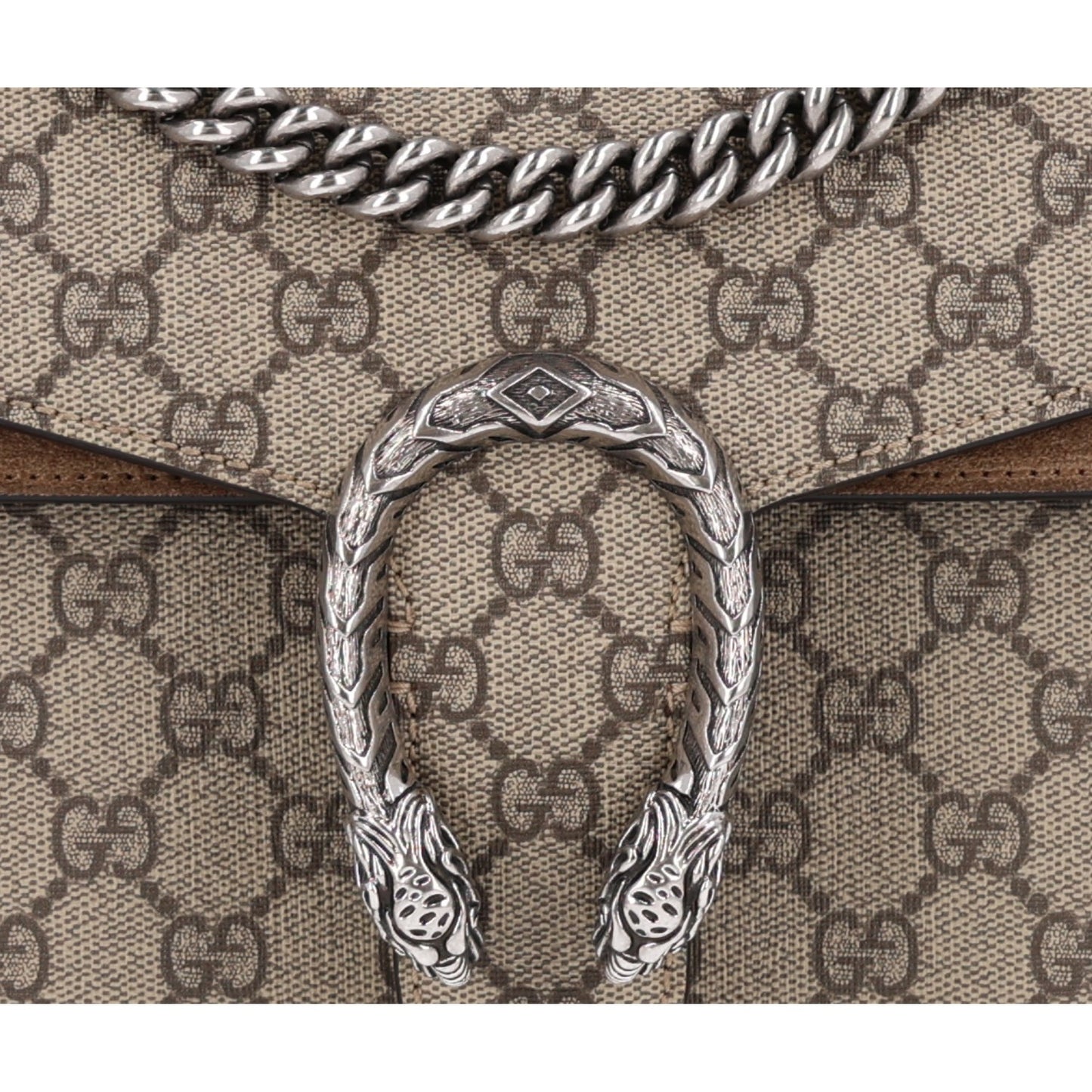 GG Supreme Monogram Small Dionysus Shoulder Bag Taupe