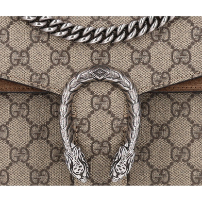 Gucci GG Supreme Monogram Small Dionysus Shoulder Bag Taupe 8 of 10