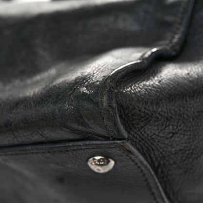 Prada Glace Calf Twin Pocket Tote Black 12 of 16