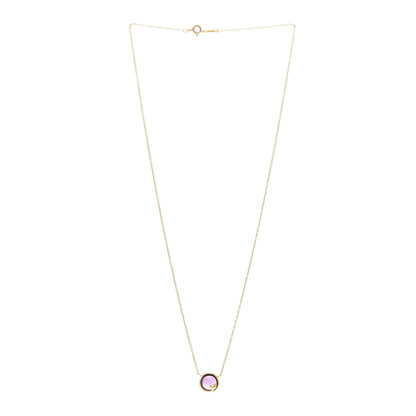 Tiffany 18K Yellow Gold Amethyst Paloma Picasso Olive Leaf Pendant Necklace 3 of 5