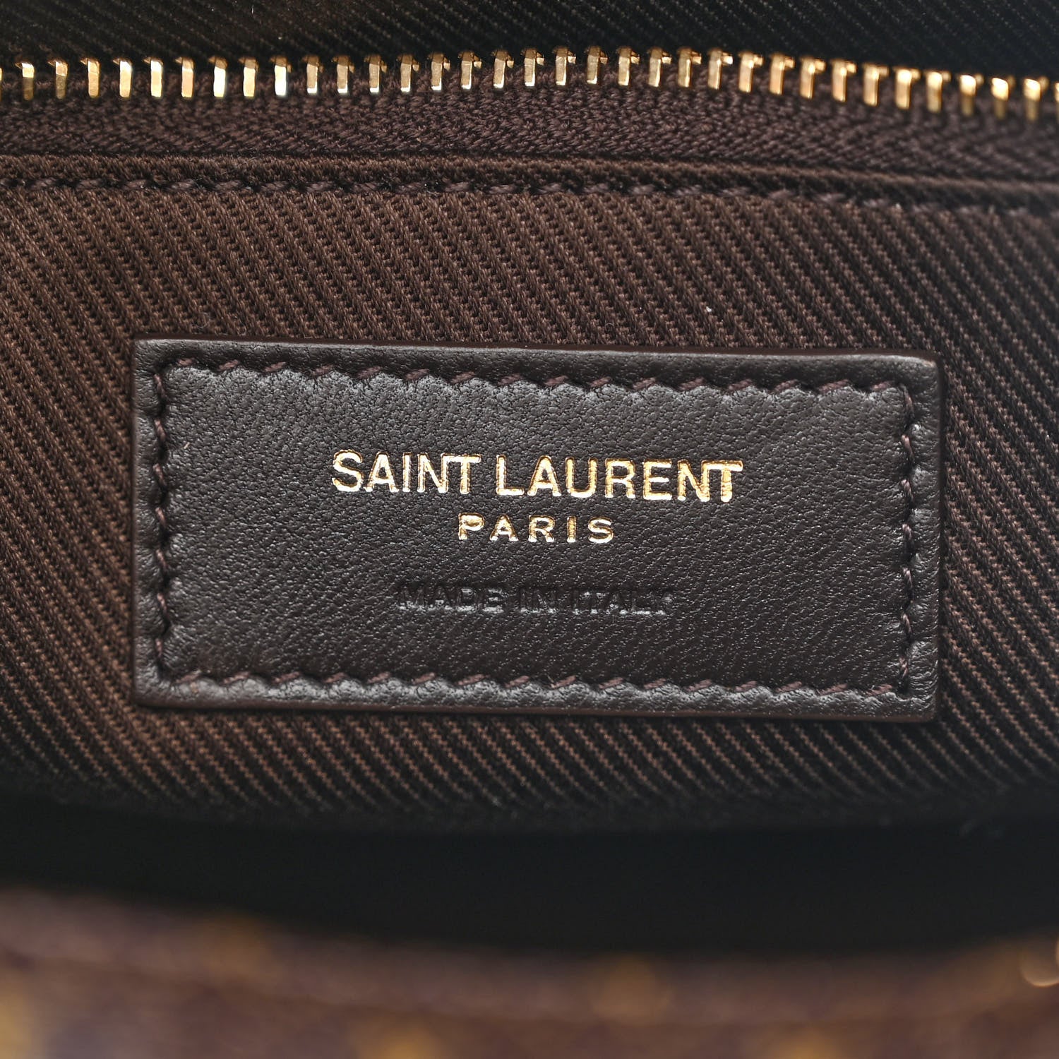 Saint Laurent Canvas Smooth Calfskin Le Monogramme Camera Bag Chestnut 6 of 11