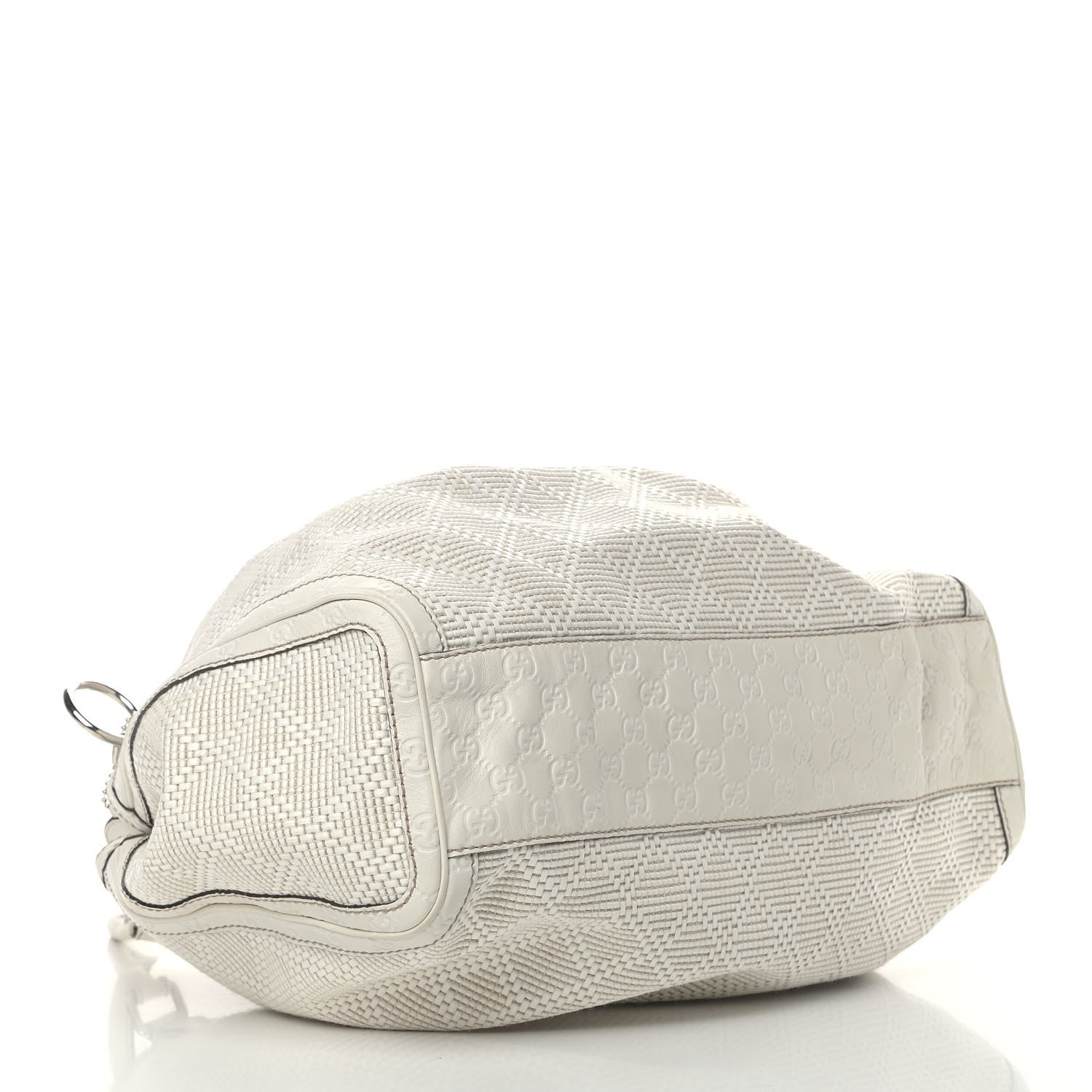Gucci Woven Raffia Diamante Large Sukey Tote Off White 3 of 4