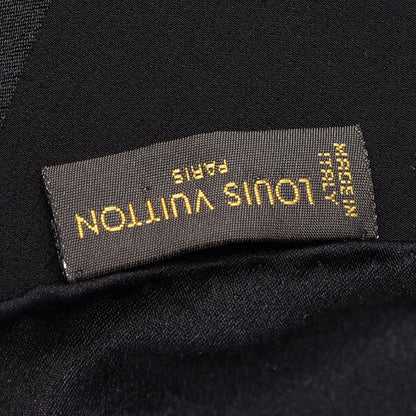 Louis Vuitton Silk Monogram Monaco Square Scarf Black 5 of 6