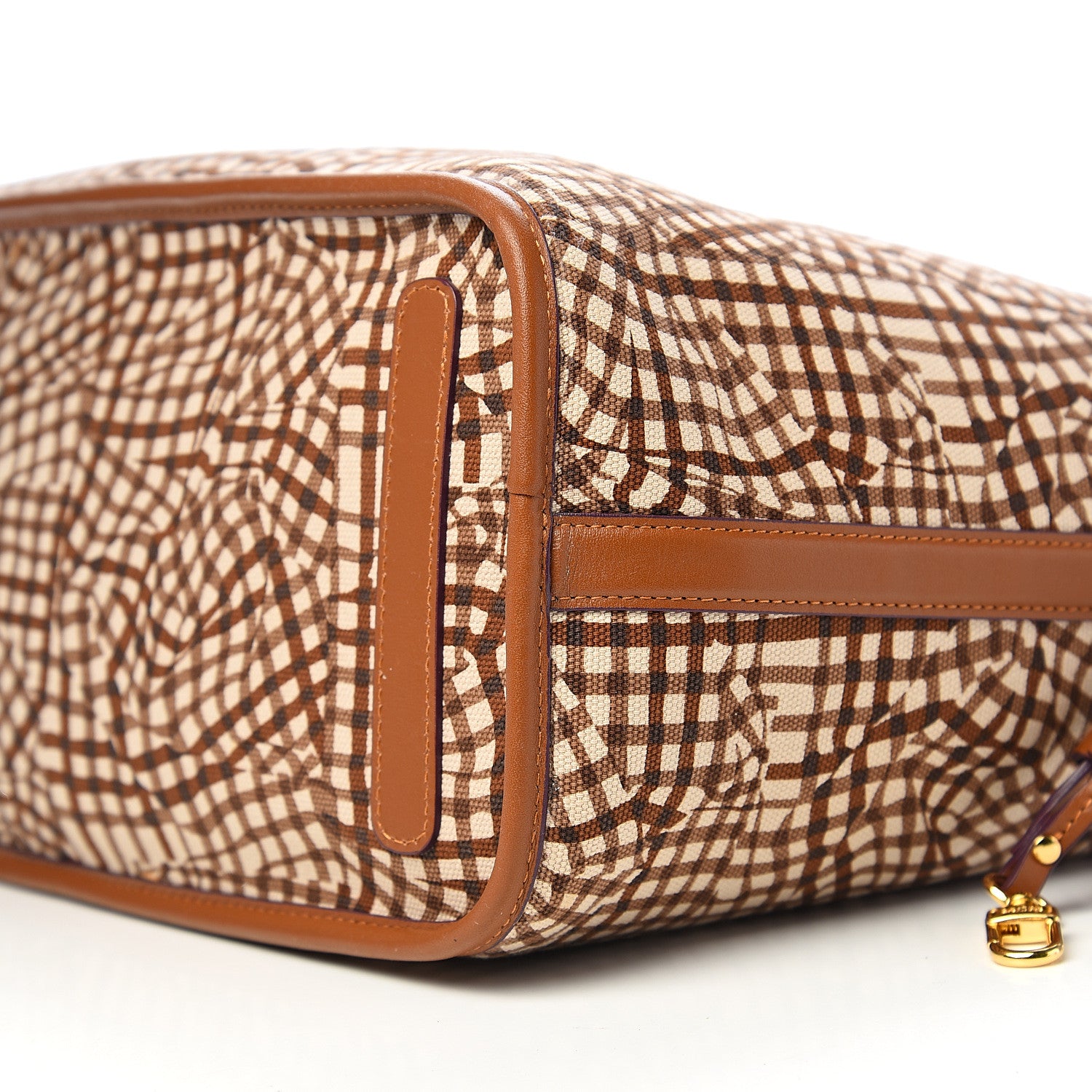 MCM Visetos Medium Liz Reversible Shopper Tote Cognac 11 of 14
