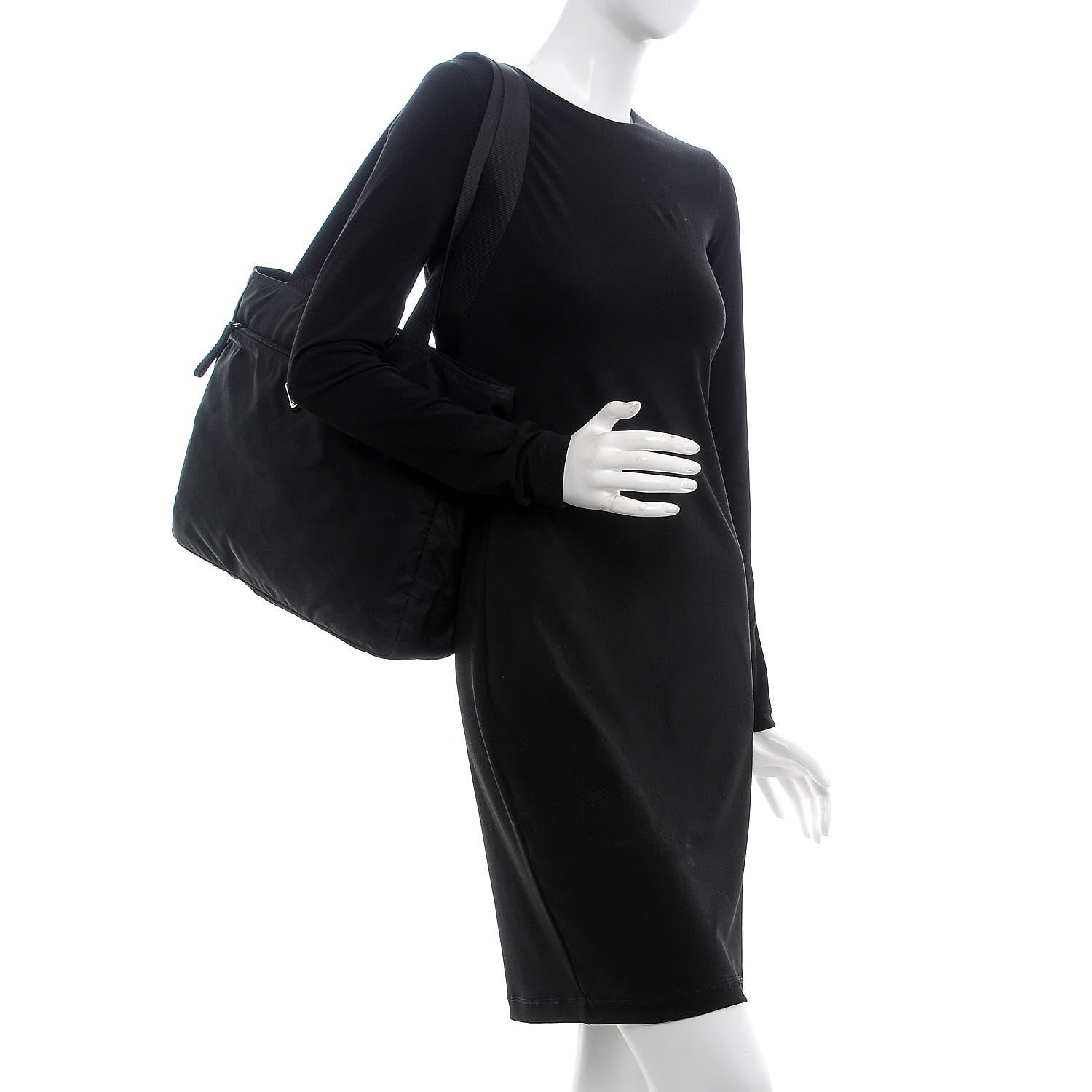 Prada Tessuto Nylon Tote Nero Black 2 of 7