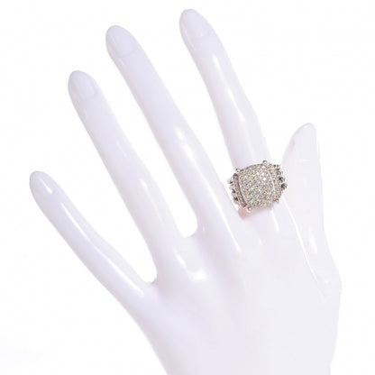 David Yurman Sterling Silver Diamond 16mm Wheaton Ring 53 6.5 2 of 4