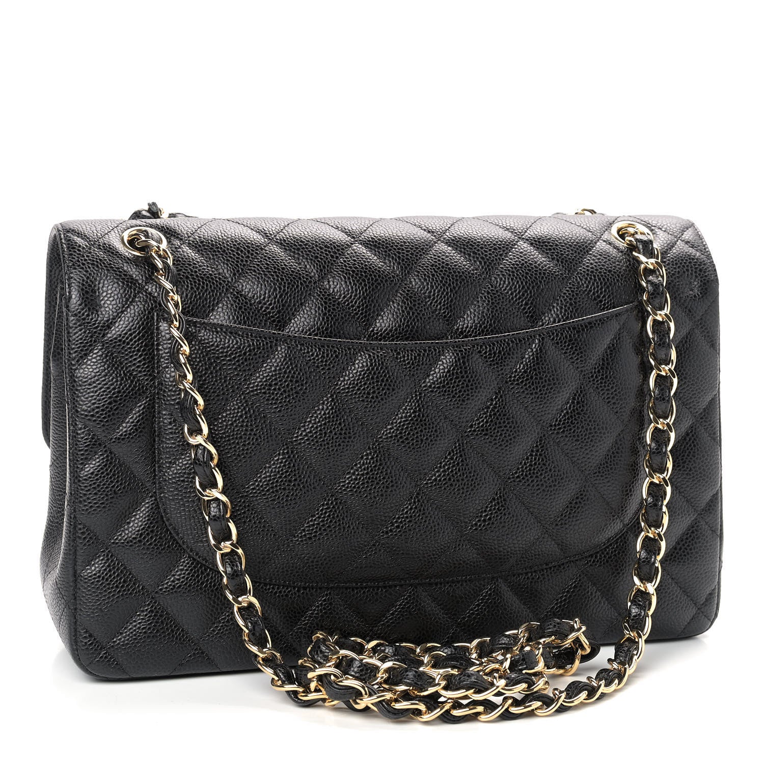 Chanel Caviar Quilted Jumbo Double Flap Black 3 of 10
