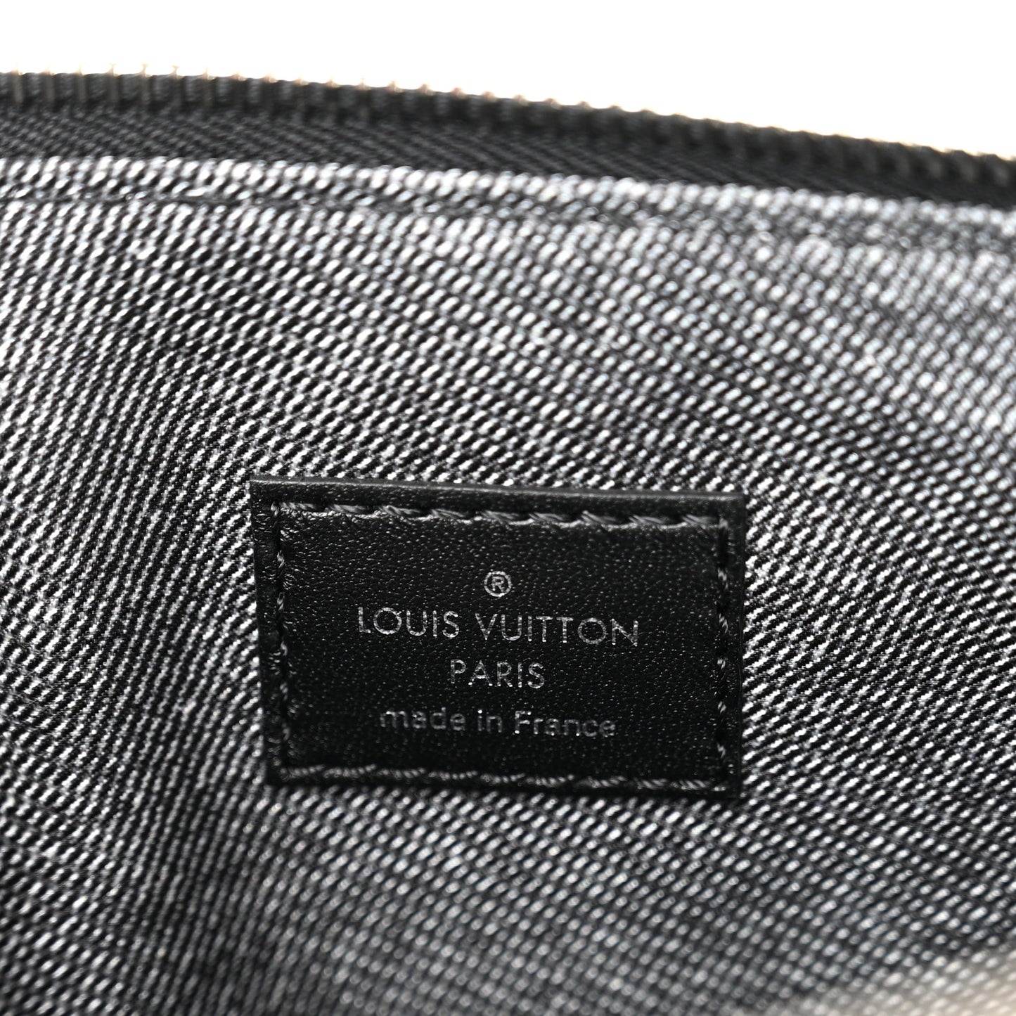 Lambskin Embossed Monogram Coussin MM Black Gray