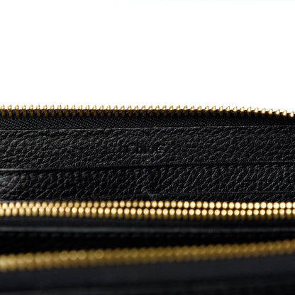 Chloe Grained Calfskin Paraty Zip Around Wallet Black 8 of 8