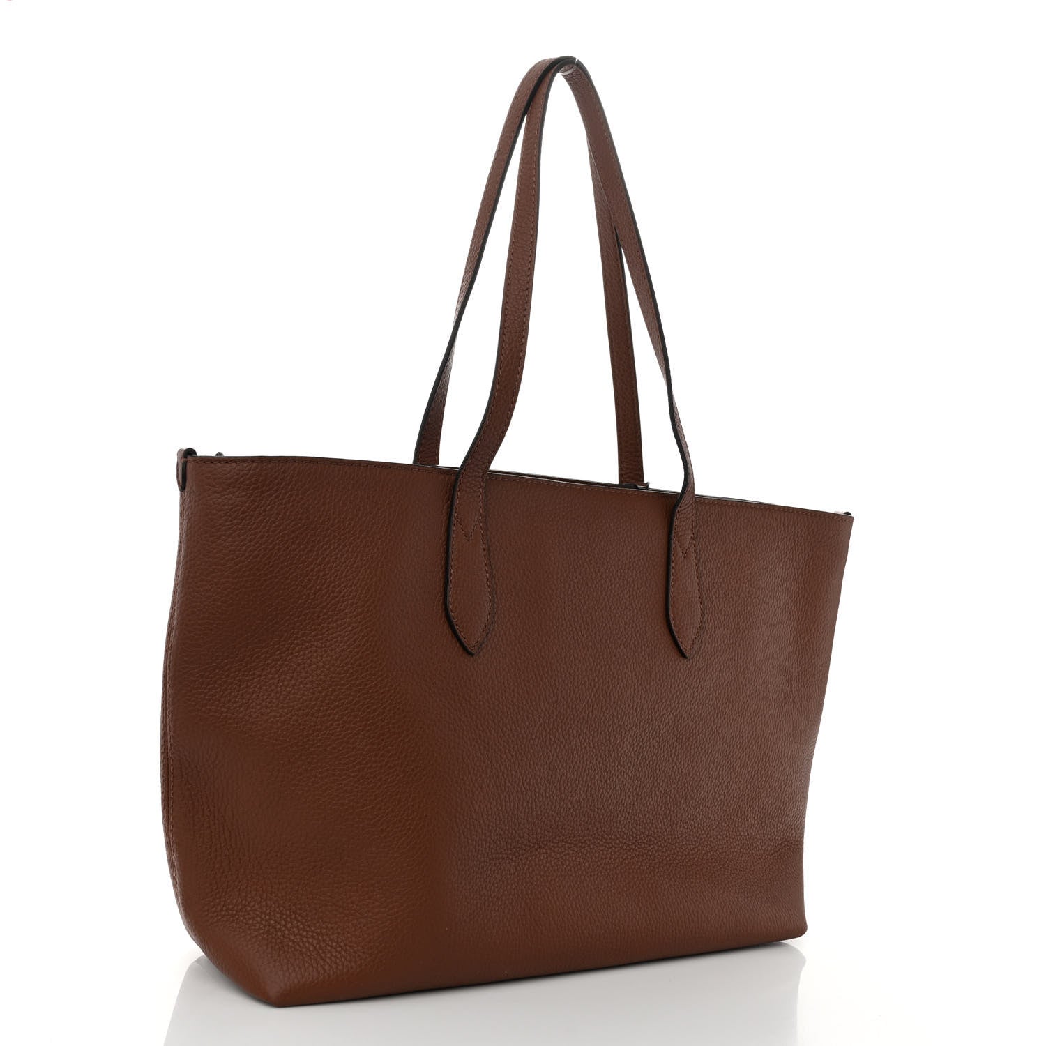 Burberry Calfskin Logo Embossed Medium Ardwell Tote Tan 3 of 9