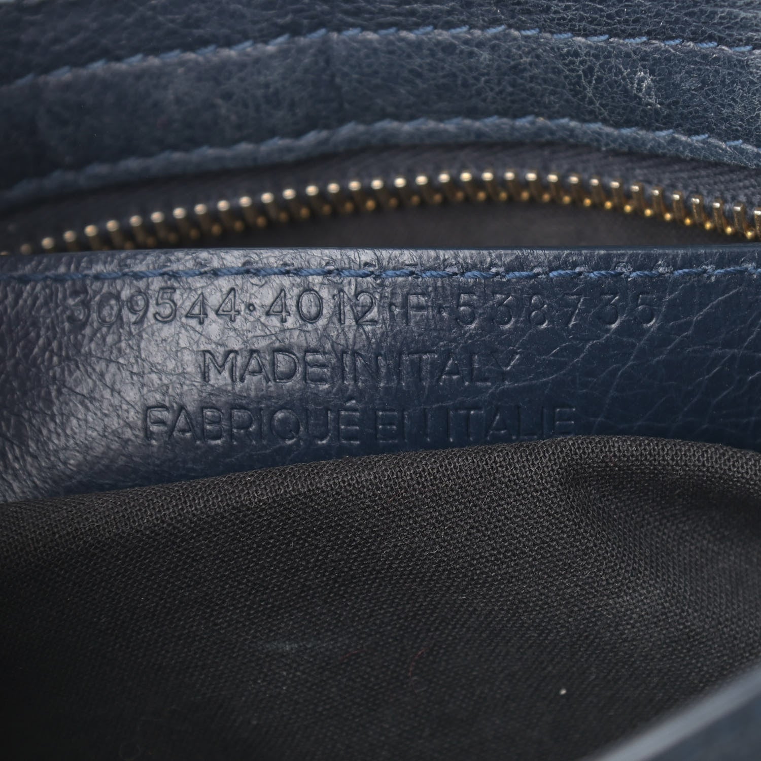 Balenciaga Agneau Giant 12 Gold Hardware Mini City Bleu Obscur 7 of 13