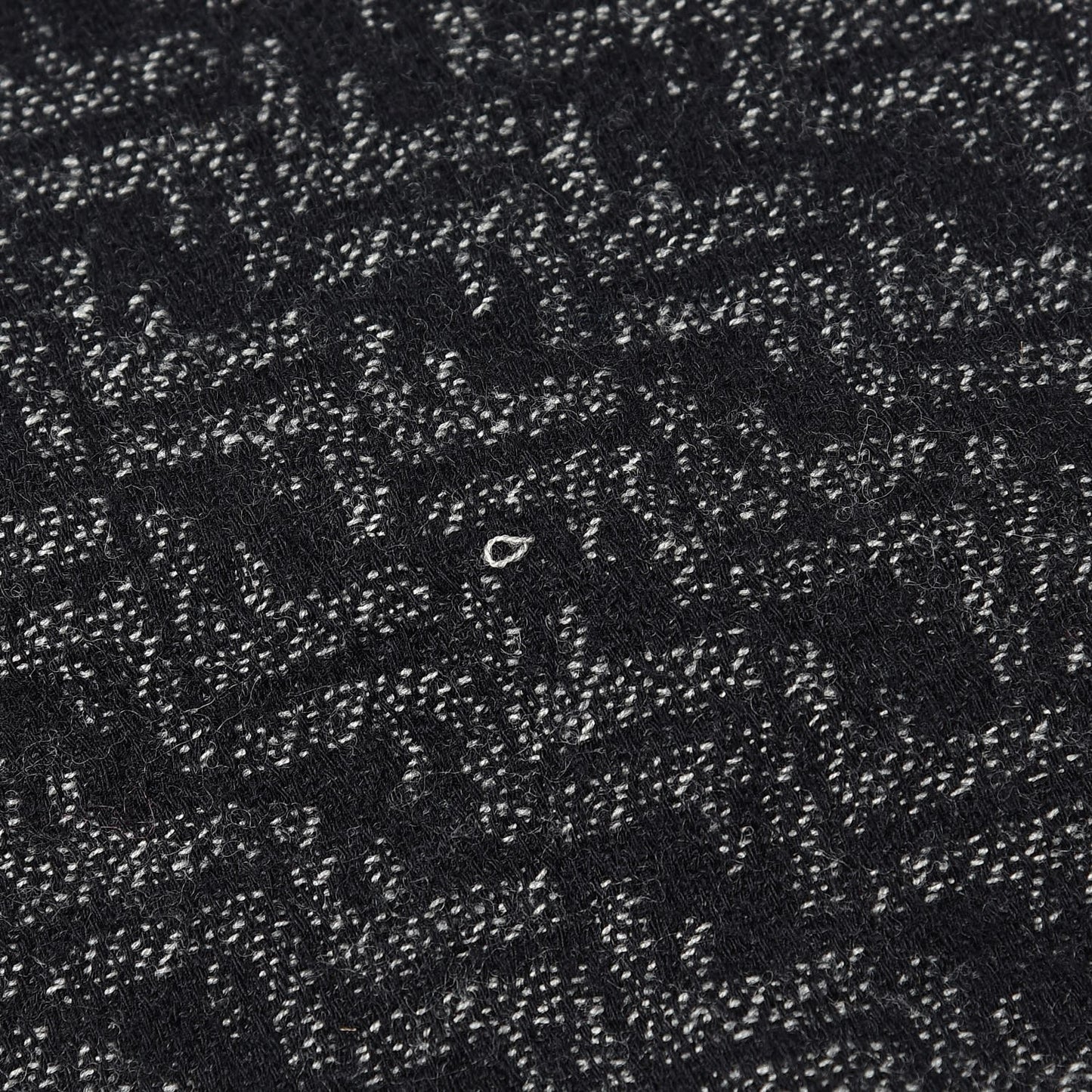 Wool FF Scarf Grey Black