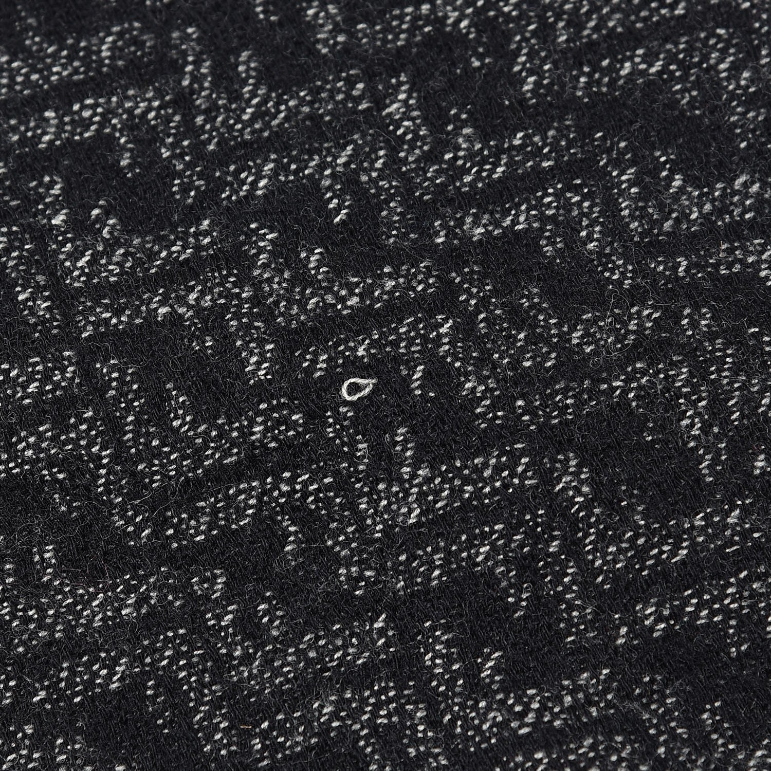 Fendi Wool FF Scarf Grey Black 8 of 8