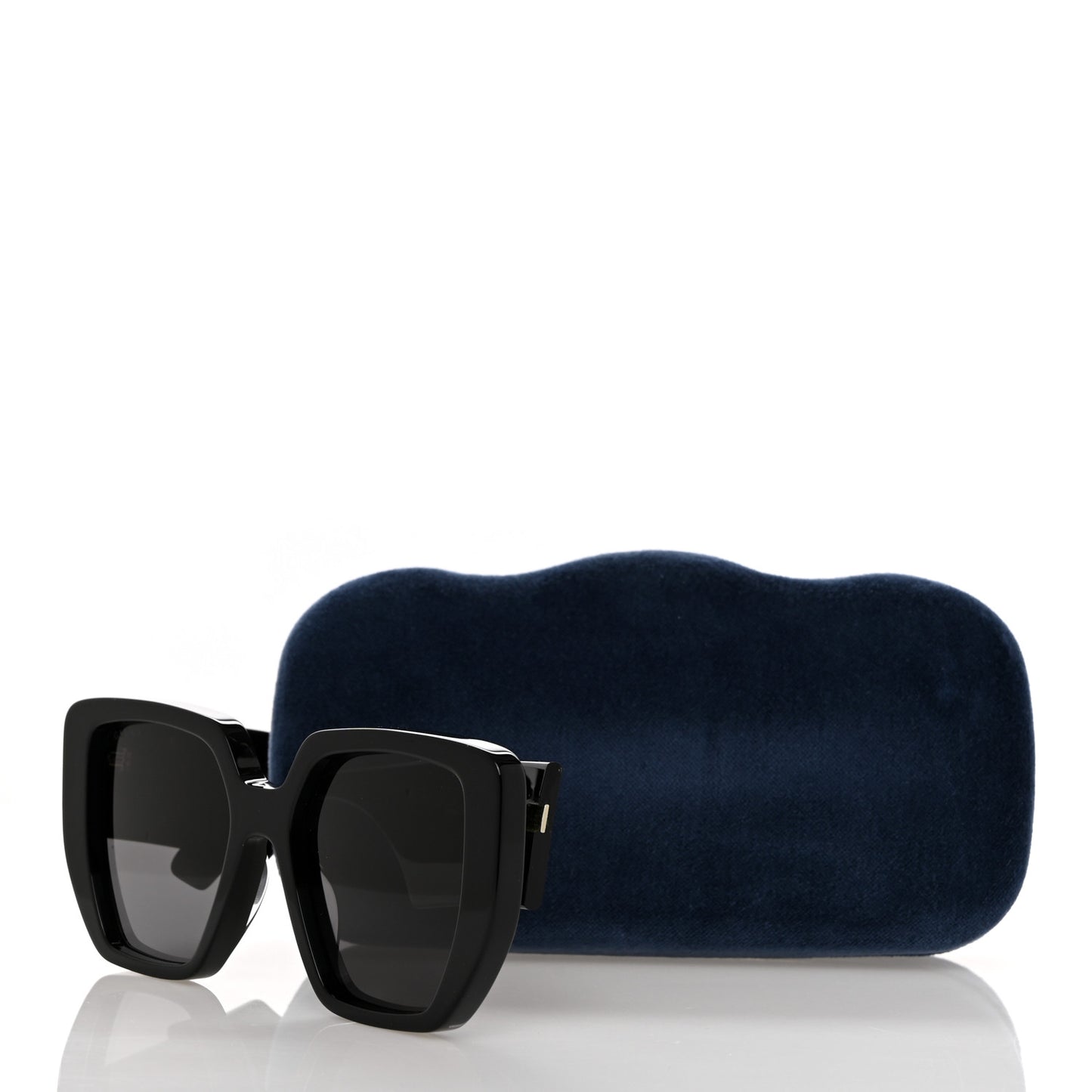Acetate Square Frame Sunglasses GG0956S Black