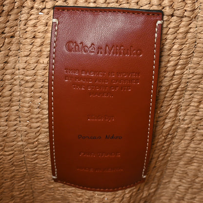 Chloe Raffia Large Woody Tote White 6 of 8