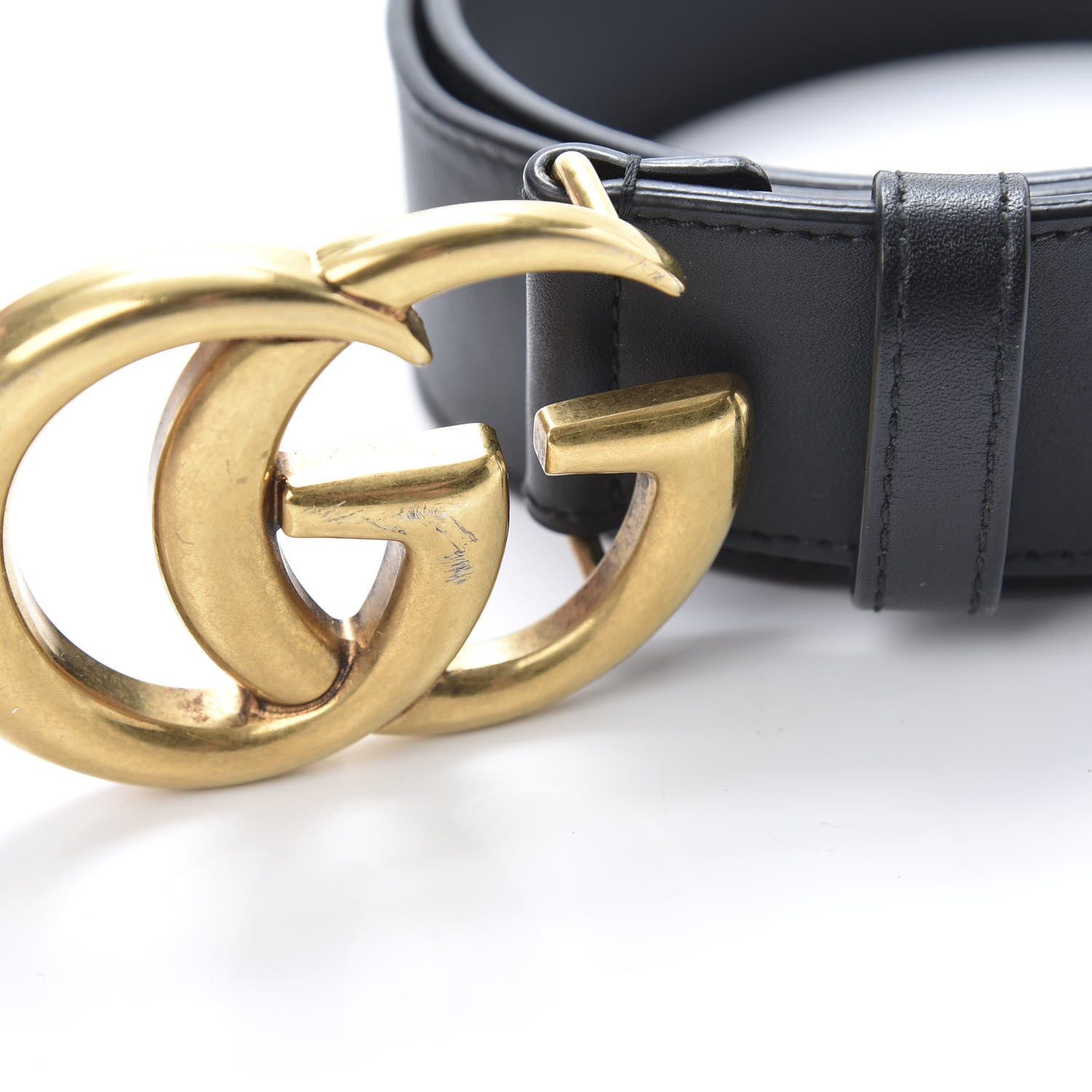 Gucci Calfskin Double G 40mm Belt 80 32 Black 6 of 6