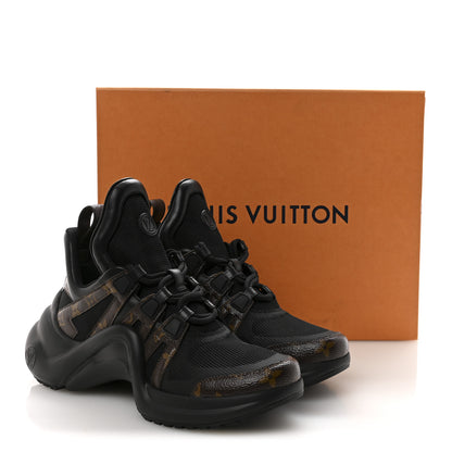 Louis Vuitton Calfskin Patent Monogram LV Archlight Sneakers 39 Black 10 of 10