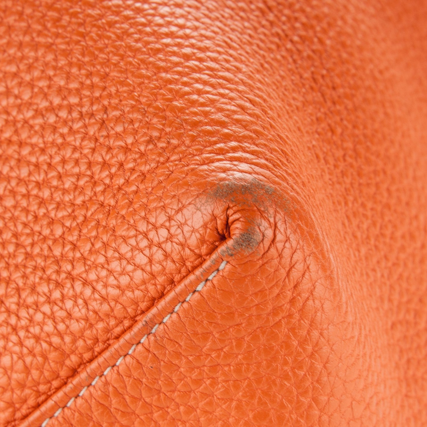 Hermes Taurillon Clemence Double Sens 36 Reversible Tote Gold Orange 15 of 17