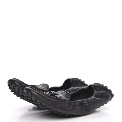 Louis Vuitton Calfskin Lemon Ballerina Flats 38 Black 3 of 7