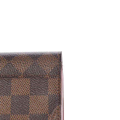Louis Vuitton Damier Ebene Caissa Wallet Rose Ballerine 9 of 16