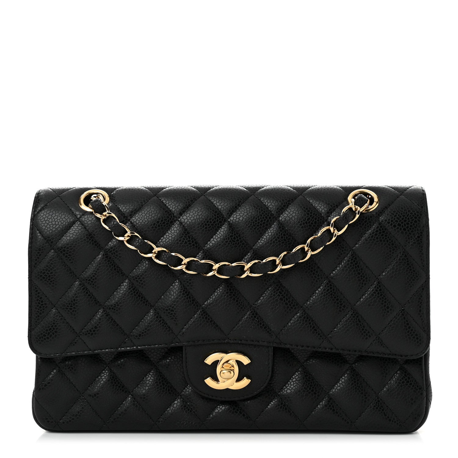 Chanel Caviar Quilted Medium Double Flap Black 1 of 11