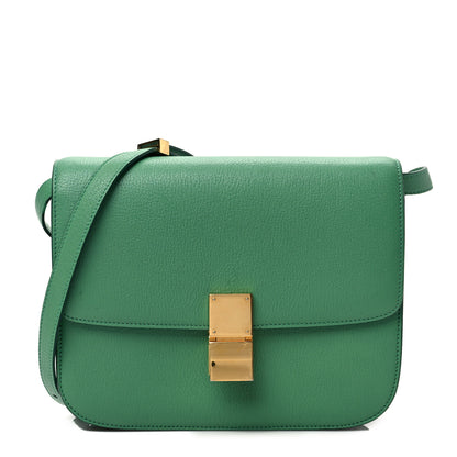 Celine Goatskin Medium Classic Box Flap Bag Palm 1 of 7